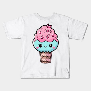 Cute Ice Cream Kids T-Shirt